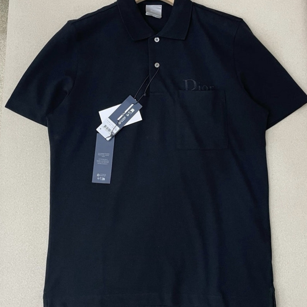 Dior Men's Black Polo Shirt
